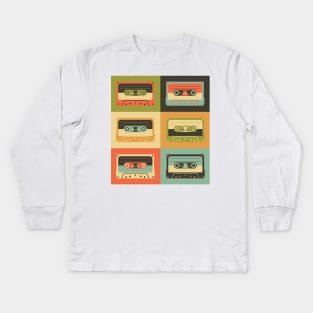 Cassette Tape Kids Long Sleeve T-Shirt